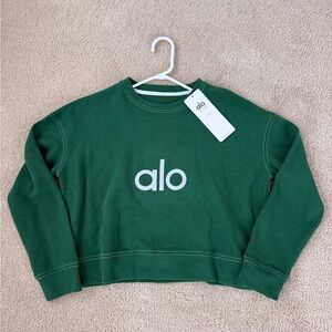 ALO Yoga Forest Green sweatshirt